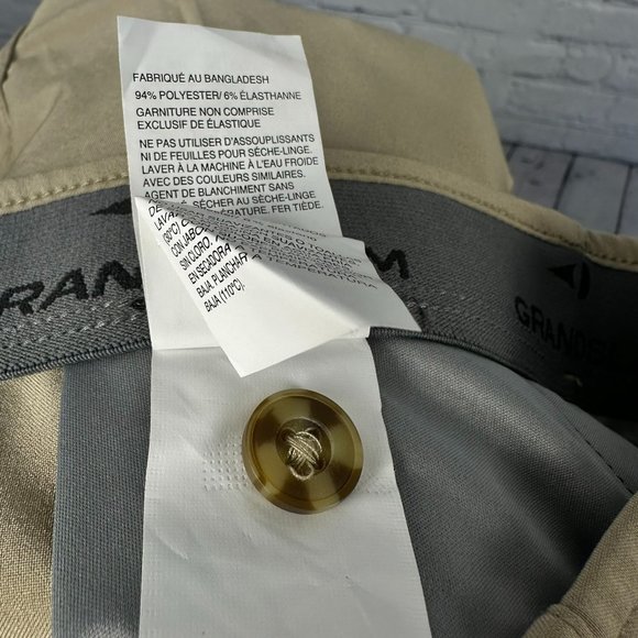 Grand Slam Men's Performance Stretch 360° Golf Short, Size 38, Chinchilla, NWT - Picture 9 of 9